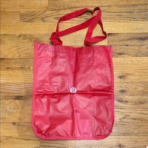 Lululemon Red Shopping Bag